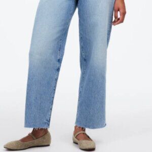 Madewell Curvy Perfect Vintage Wide Leg Crop - Raw Hem